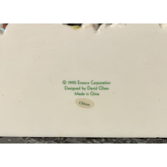 Enesco Moose Creek Crossing “Wishin’ I Was Fishin’” 1995 Bear Plaque #170569 - Picture 5 of 6